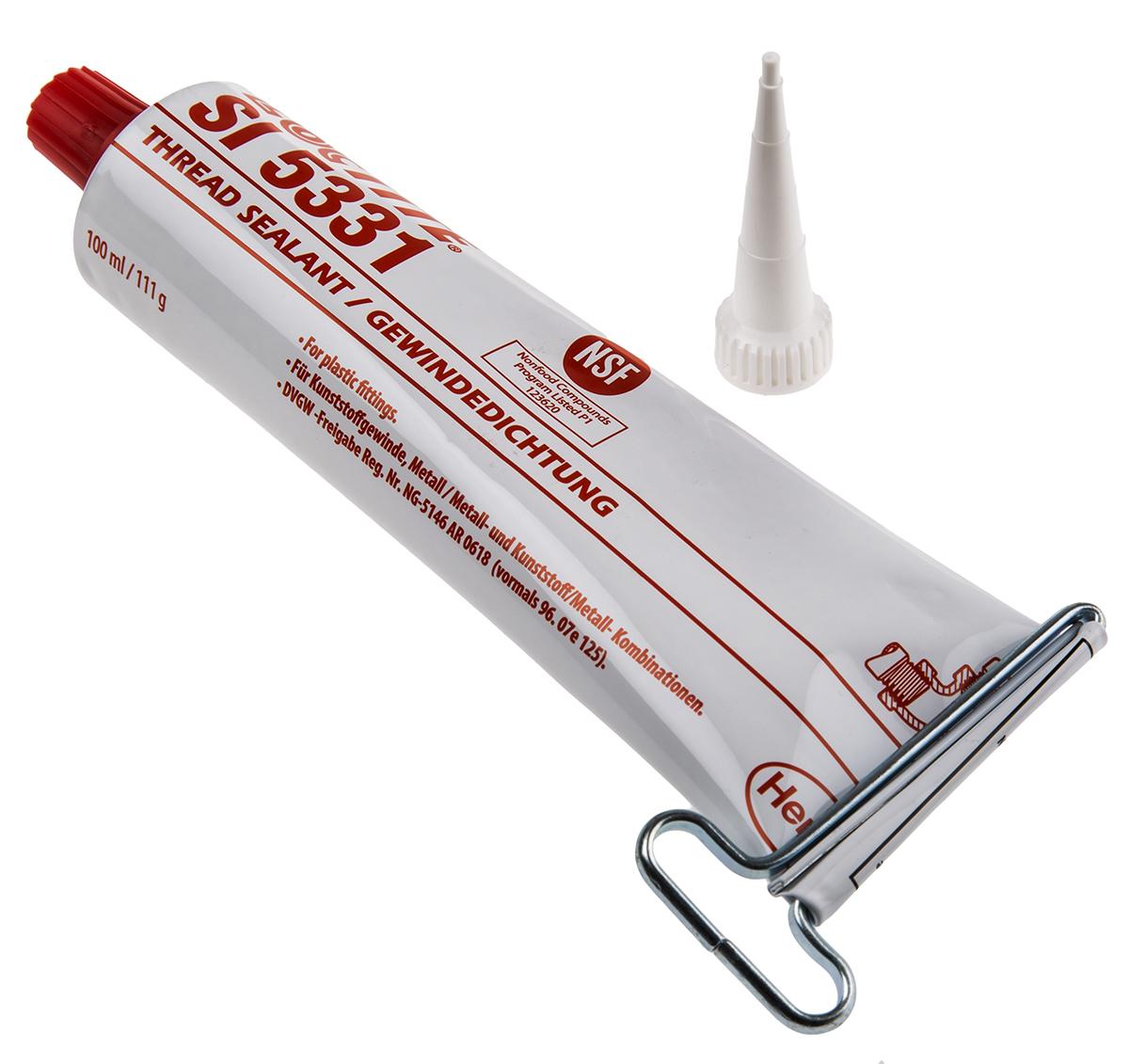 Produktfoto 1 von Loctite SI 5331 Gewindedichtmittel Gel Weiß, Tube 100 ml, -50°C → +150°C