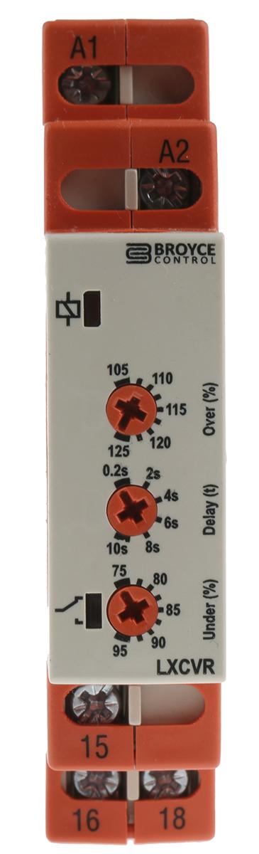 Produktfoto 1 von Broyce Control L Überwachungsrelais, für Phase, Spannung 1-phasig, 1-poliger Wechsler Überspannung, Unterspannung