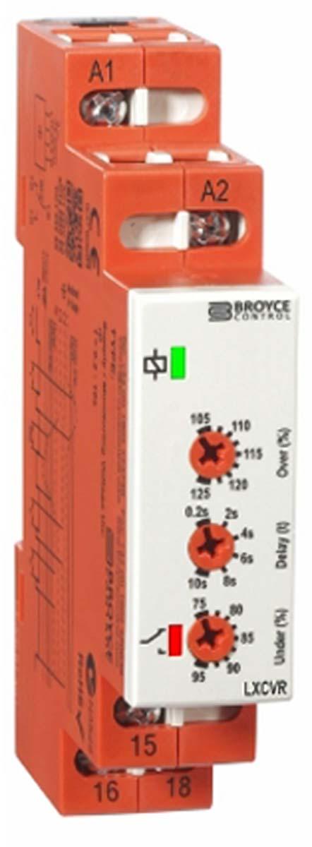 Produktfoto 1 von Broyce Control L Überwachungsrelais, für Phase, Spannung 1-phasig, 1-poliger Wechsler Überspannung, Unterspannung