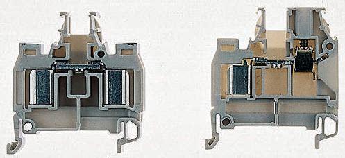 Produktfoto 1 von Entrelec SNA Reihenklemmenblock Einfach Grau, 1.5mm², 1 kV ac / 17.5A, Schraubanschluss