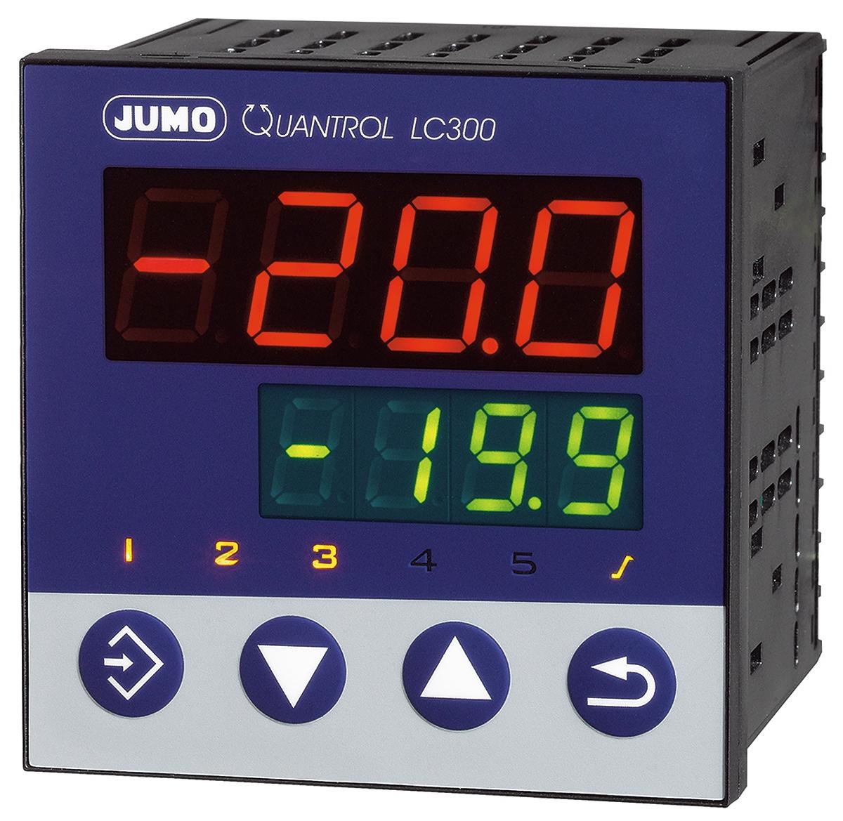 Produktfoto 1 von Jumo QUANTROL PID Temperaturregler, 2 x Logik, Relais Ausgang, 110 → 240 V ac, 96 x 96mm