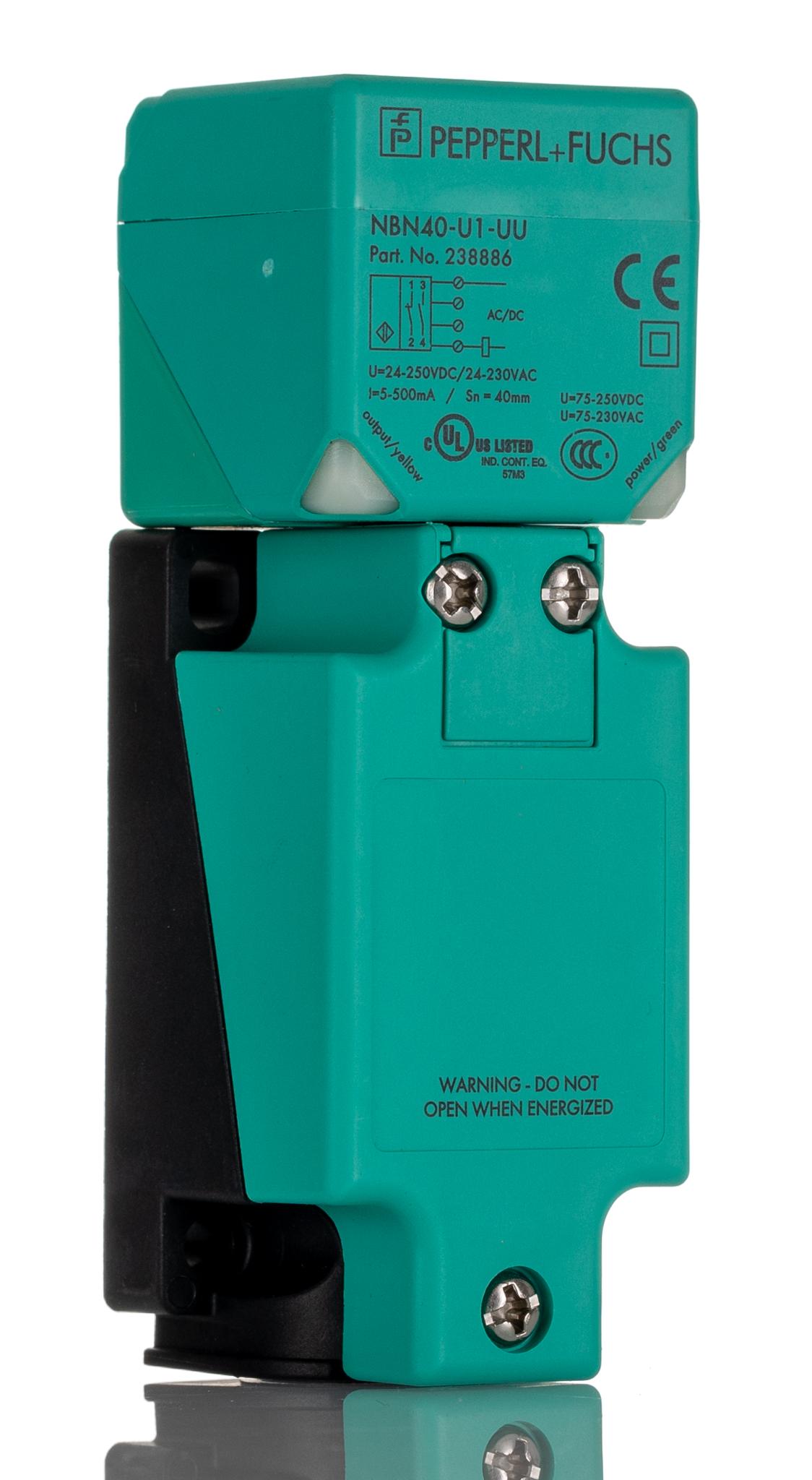 Produktfoto 1 von Pepperl + Fuchs Näherungssensor 20 → 253 V ac, 20 → 300 V dc / 500 mA, Kubisch 40 mm, IP67