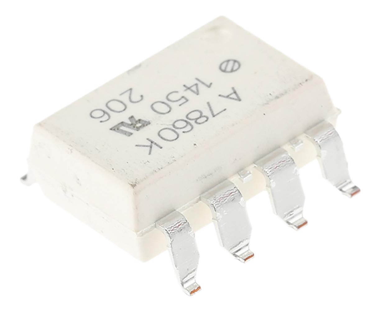 Produktfoto 1 von Broadcom SMD Optokoppler DC-In / Transistor-Out, 8-Pin DIP, Isolation 20 kV