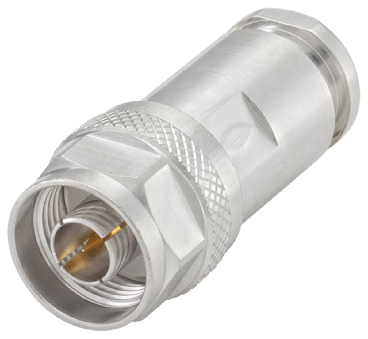 Rosenberger Stecker Koaxialsteckverbinder N-Steckverbinder, Kabelmontage, Klemm-Anschluss, für Flexibel-Kabel, 50Ω,