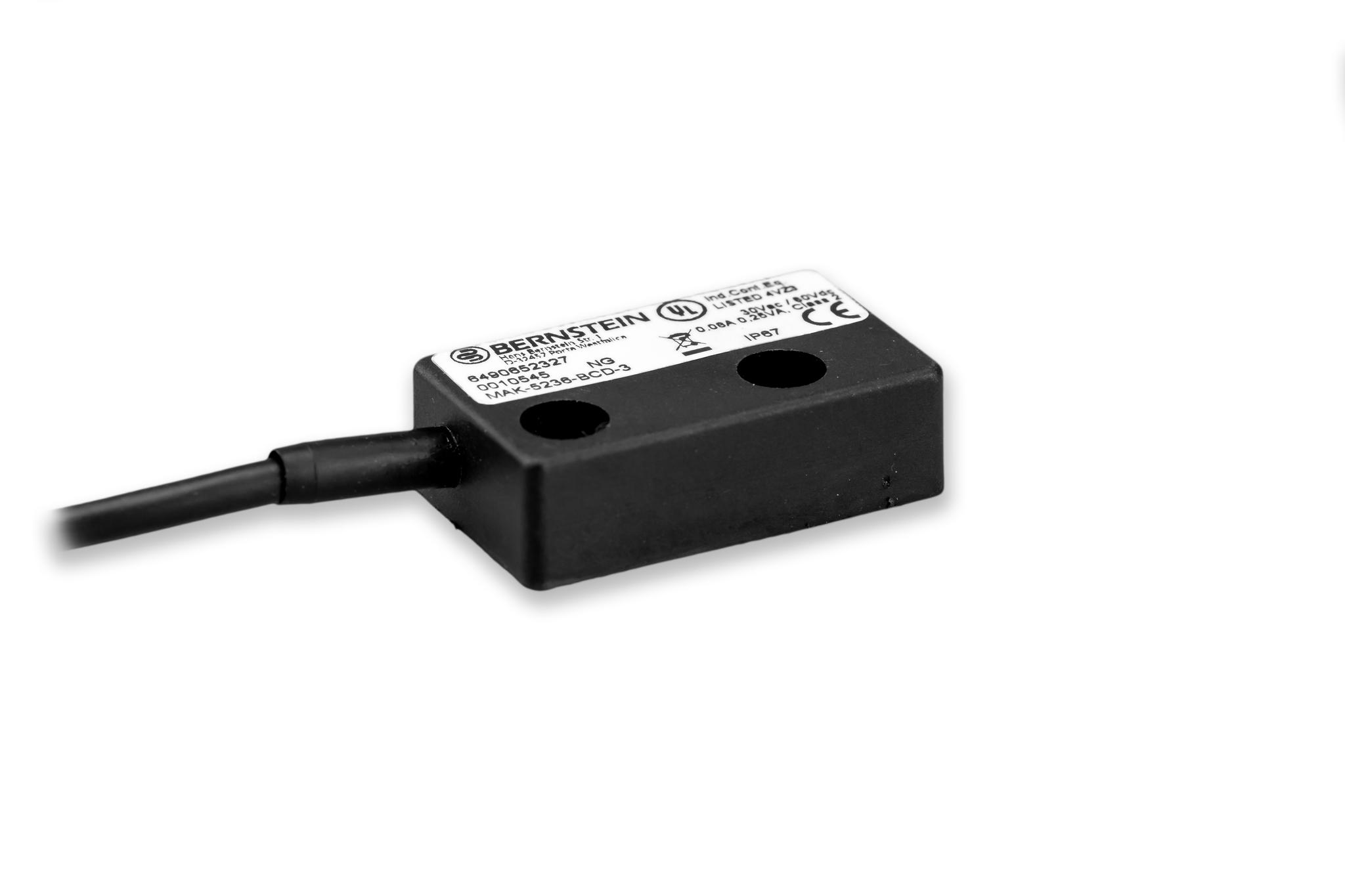 Produktfoto 1 von Bernstein AG MA-52 3m Kabel Berührungsloser Sicherheitsschalter aus Polybutylenterephthalat (PBT) 30V dc,