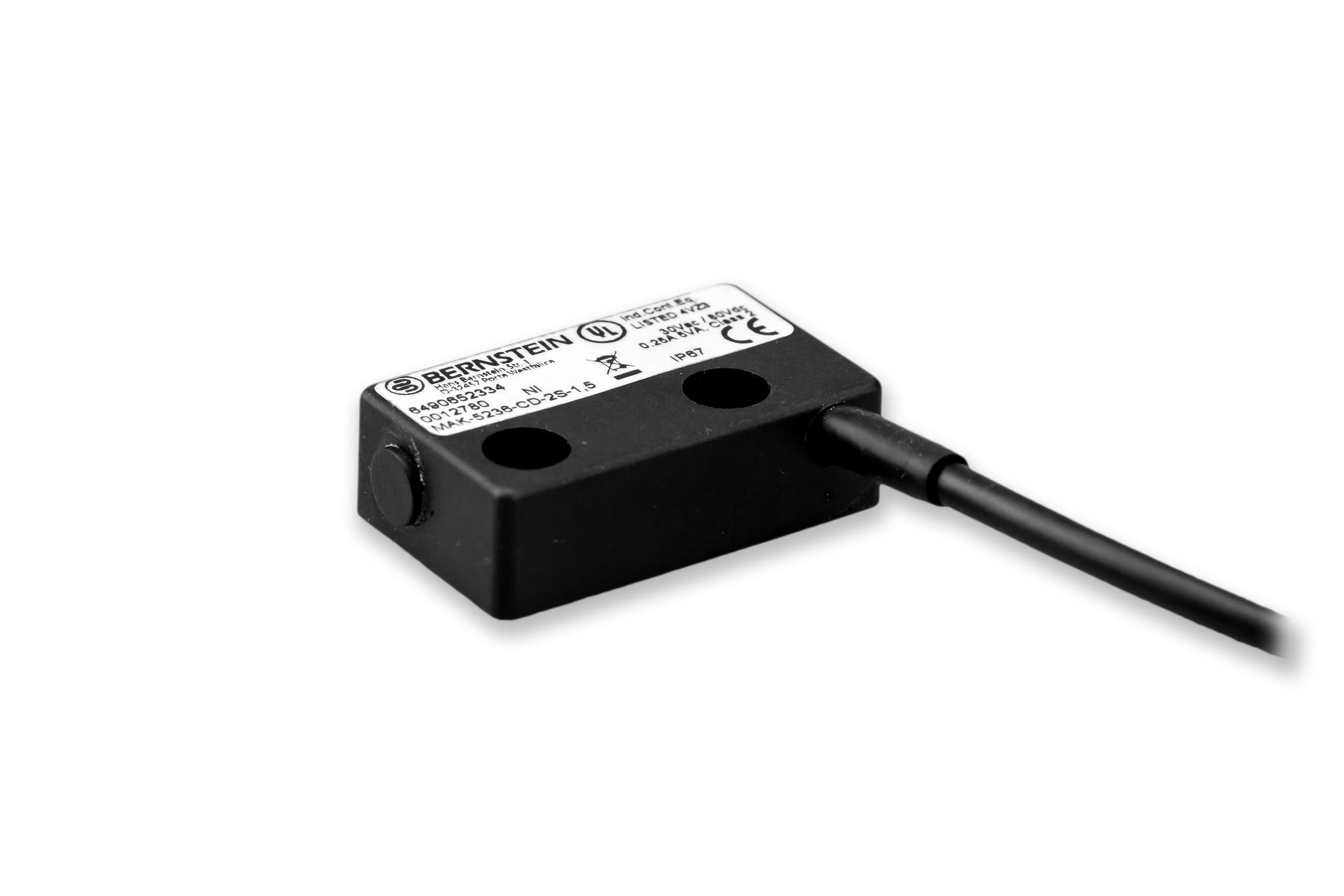 Produktfoto 1 von Bernstein AG MA-52 Kabel Berührungsloser Sicherheitsschalter aus Polybutylenterephthalat (PBT) 120V dc / 2Schließer,