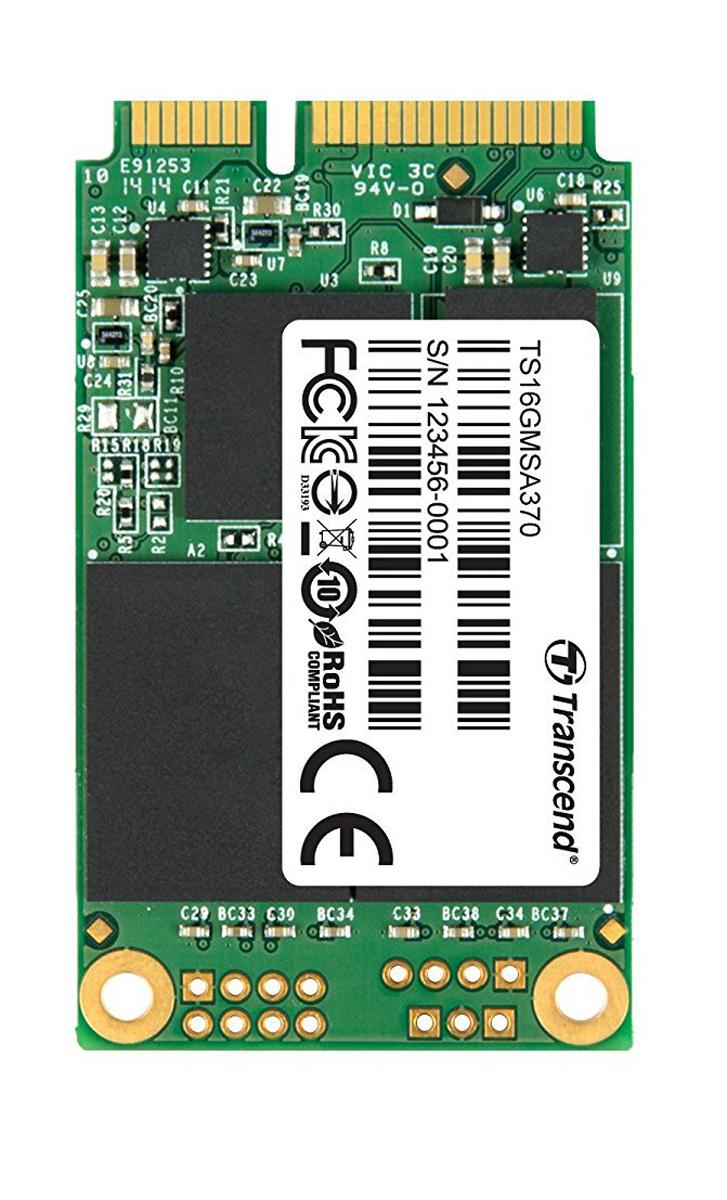 Produktfoto 1 von Transcend MSA370, mSATA Intern HDD-Festplatte SATA III Industrieausführung, MLC, 16 GB, SSD