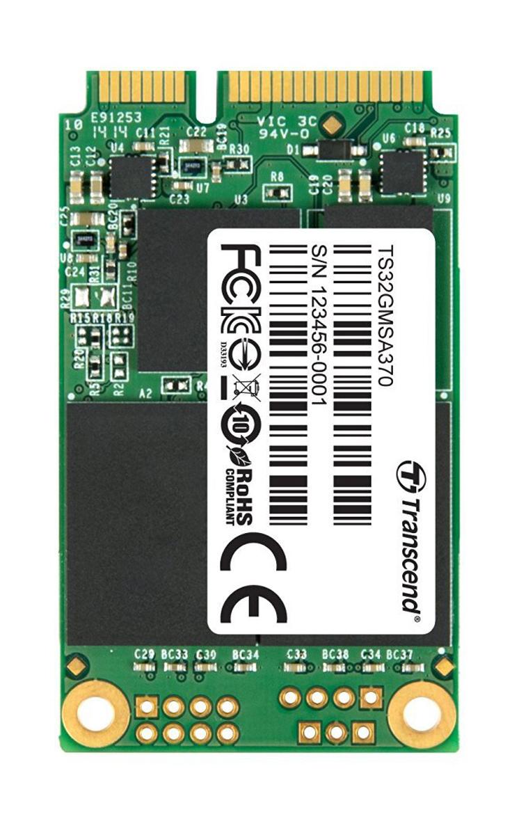 Produktfoto 1 von Transcend MSA370, mSATA Intern HDD-Festplatte SATA III Industrieausführung, MLC, 32 GB, SSD