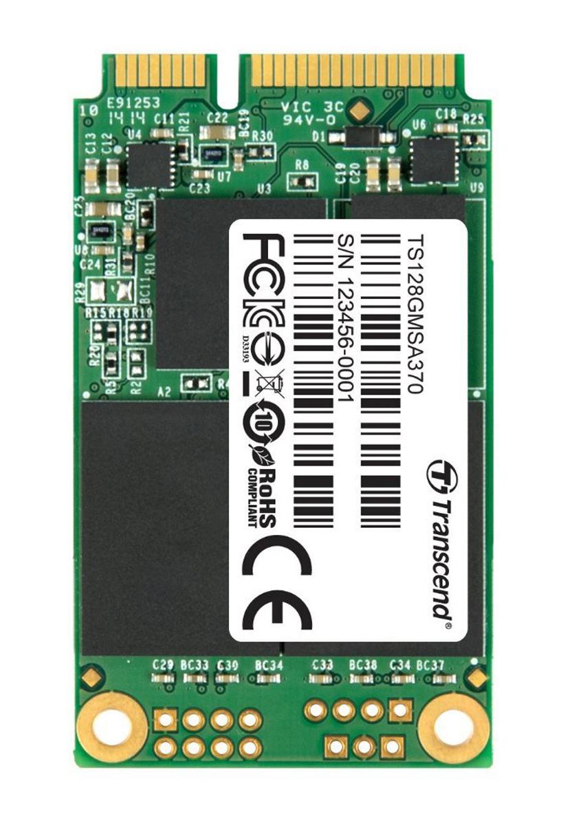 Produktfoto 1 von Transcend MSA370, mSATA Intern HDD-Festplatte SATA III Industrieausführung, MLC, 128 GB, SSD