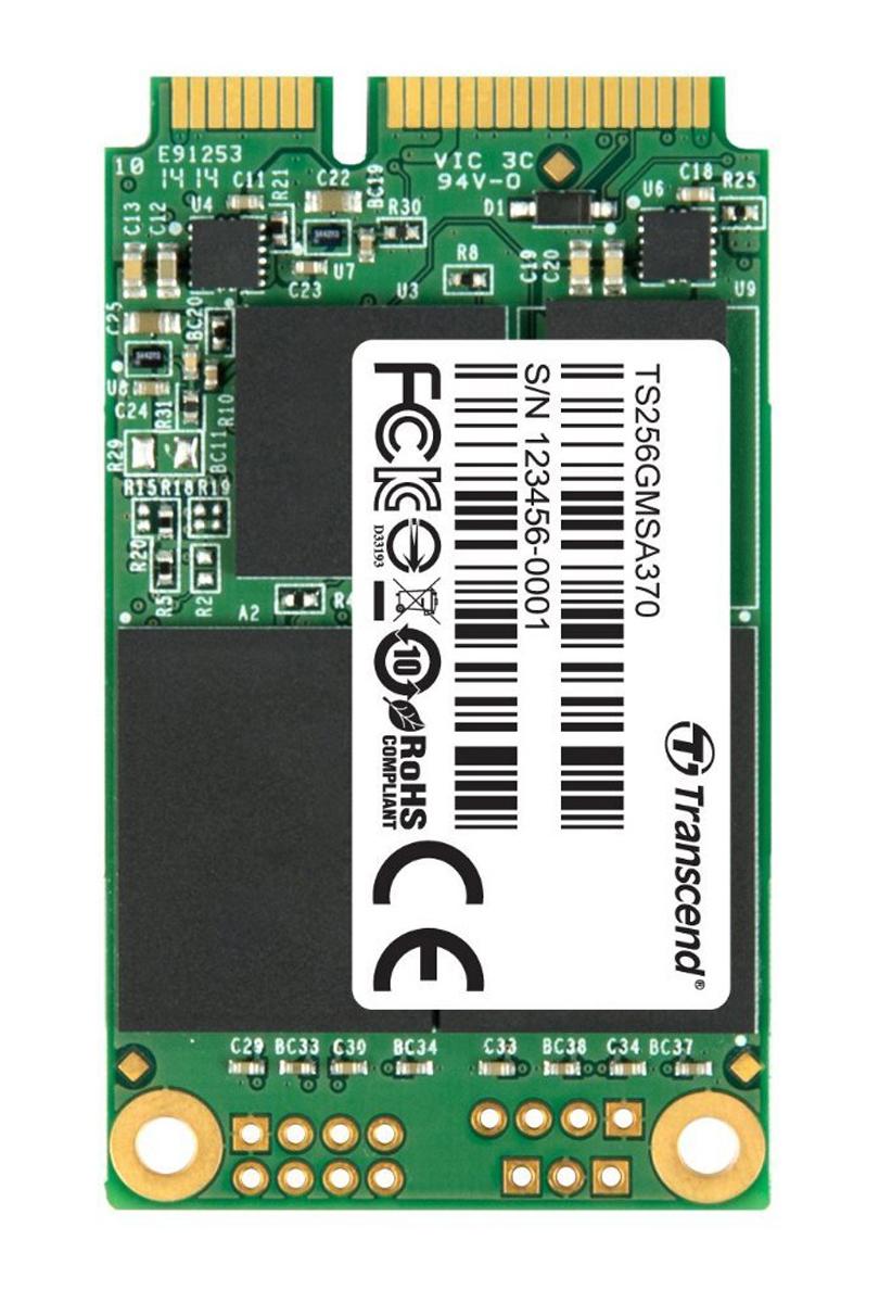 Produktfoto 1 von Transcend MSA370, mSATA Intern HDD-Festplatte SATA III Industrieausführung, MLC, 256 GB, SSD