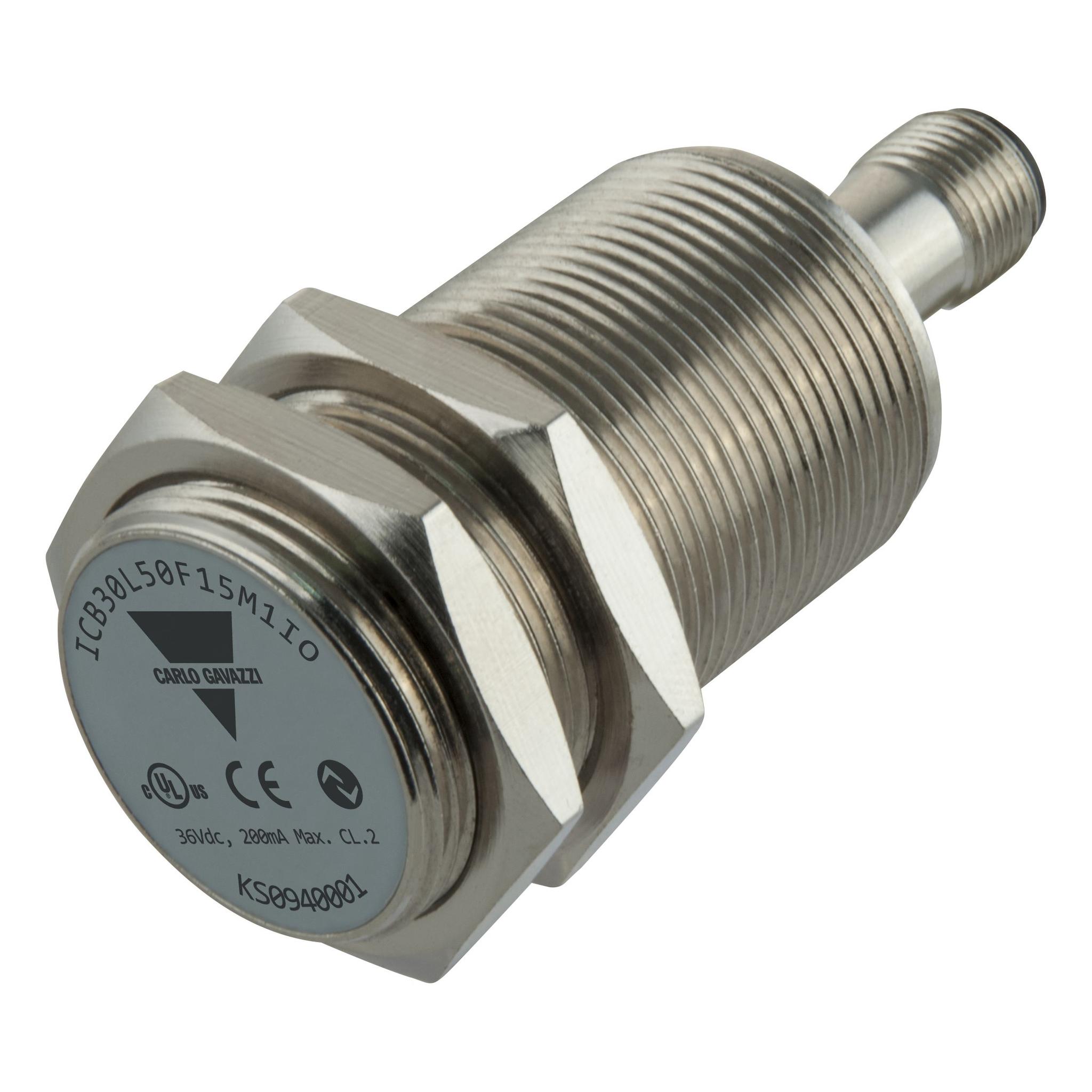 Produktfoto 1 von Carlo Gavazzi M30 Näherungssensor PNP 36 V, zylindrisch 15 mm, IP67