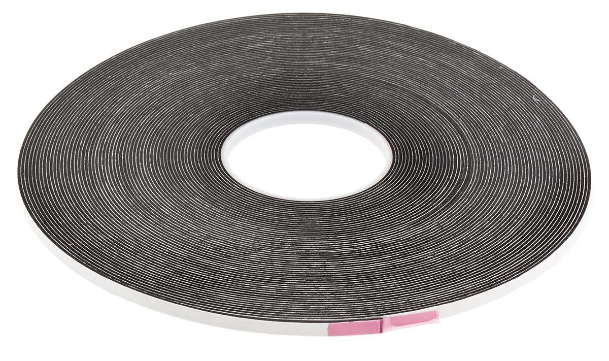 Produktfoto 1 von 3M 4516 Einseitiges Schaumstoffband, , Schwarz, Stärke 1.6mm, 6.3mm x 33m, 34,8 N/cm