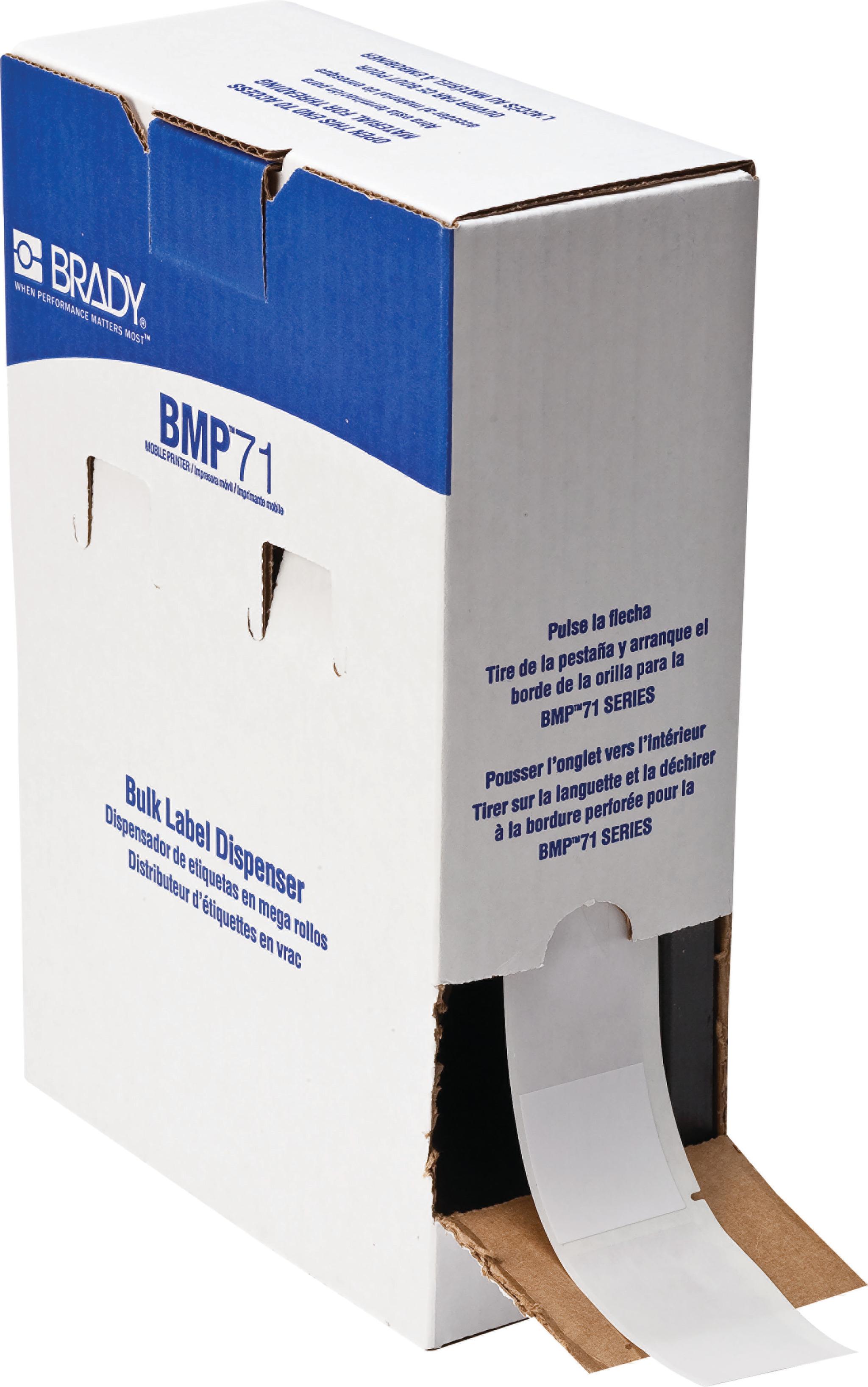 Produktfoto 1 von Brady B-427 Self-laminating Vinyl Kabeletiketten x 38.1mm für BMP61, BMP71, M611, TLS 2200, TLS-PC LINK, 500 auf