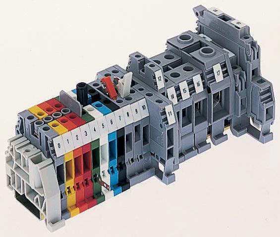 Produktfoto 1 von Entrelec SNA Reihenklemmenblock Einfach Weiß, 4mm², 1 kV ac / 32A