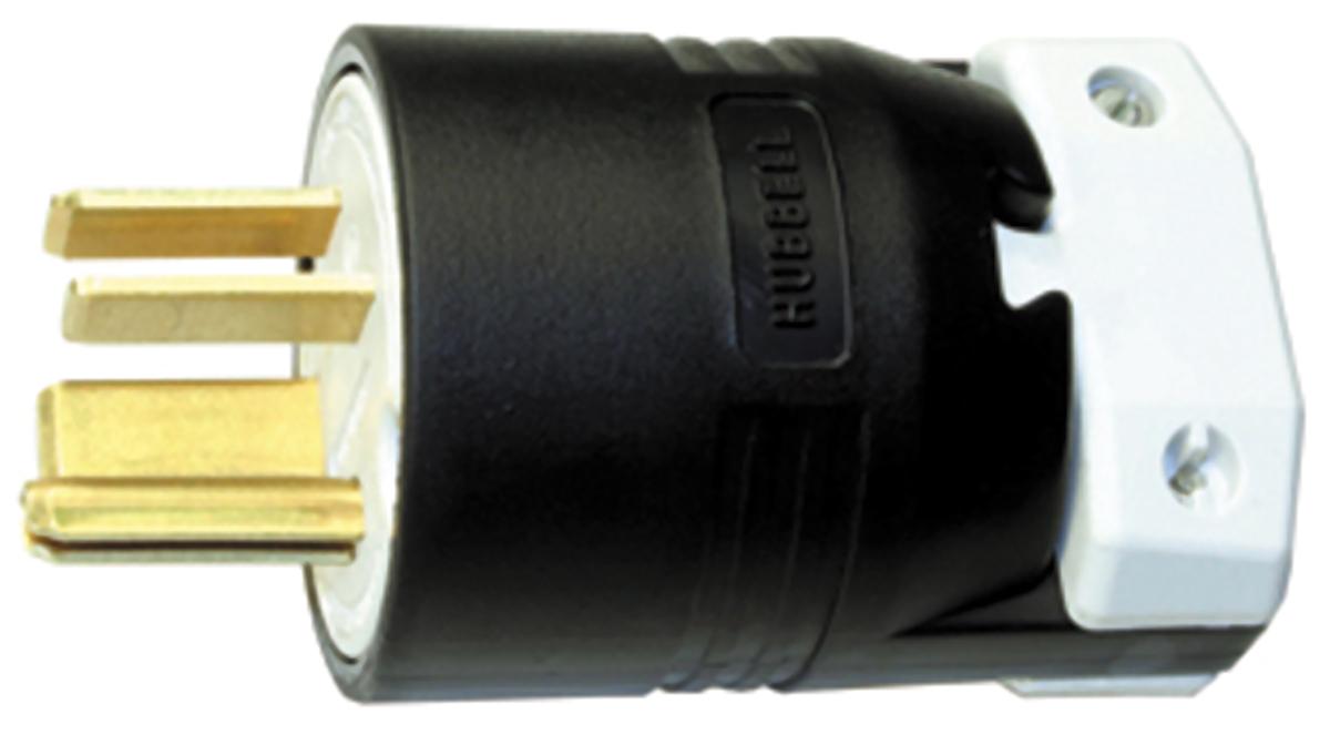 Produktfoto 1 von Hubbell Netzstecker Kabel, 3P, NEMA 15 - 50P, 250 V / 50A Schwarz, für USA