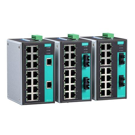 Produktfoto 1 von MOXA Unmanaged Ethernet Switch, 14 x RJ45 / 100Mbit/s, bis 5km, 9.6 → 60V dc