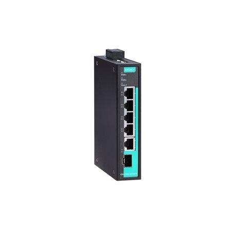 Produktfoto 1 von MOXA Unmanaged Ethernet Switch, 4 x RJ45 / 1000Mbit/s, bis 120km, 9.6 → 60V dc