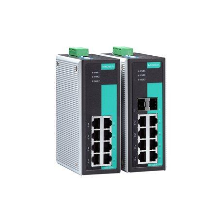 Produktfoto 1 von MOXA Unmanaged Ethernet Switch, 6 x RJ45 / 1000Mbit/s, bis 120km, 9.6 → 60V dc