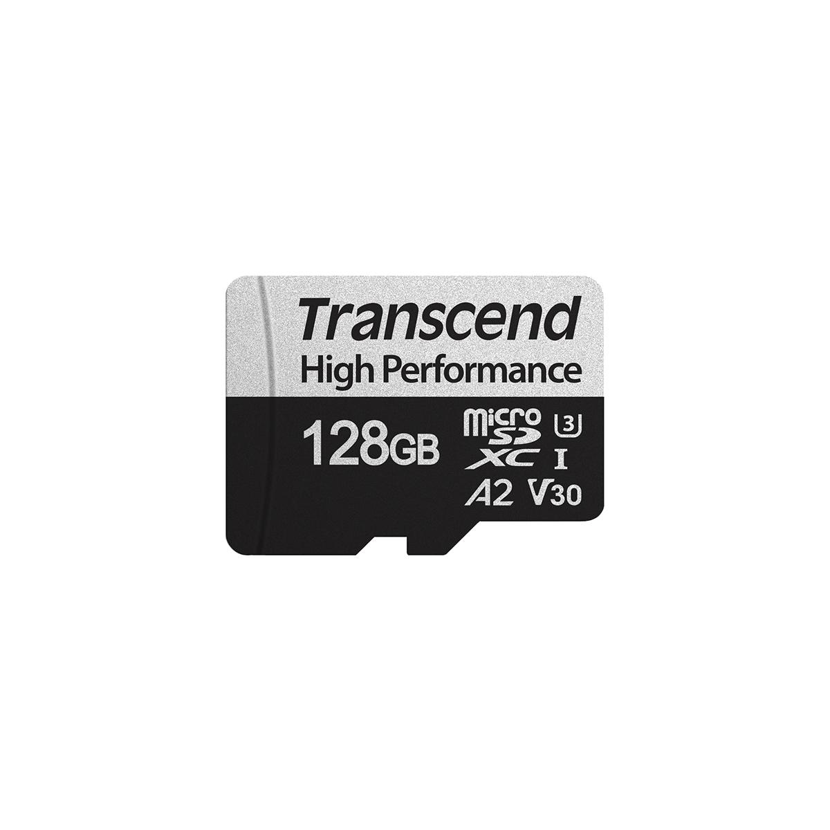 Produktfoto 1 von Transcend High Performance MicroSDXC Micro SD Karte 128 GB Class 30, TLC