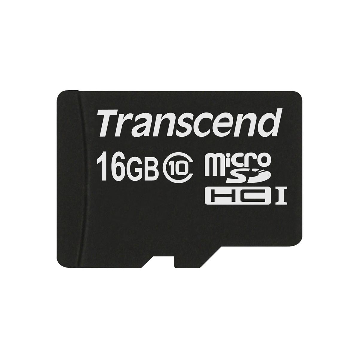 Produktfoto 1 von Transcend MicroSD Micro SD Karte 16 GB Class 10