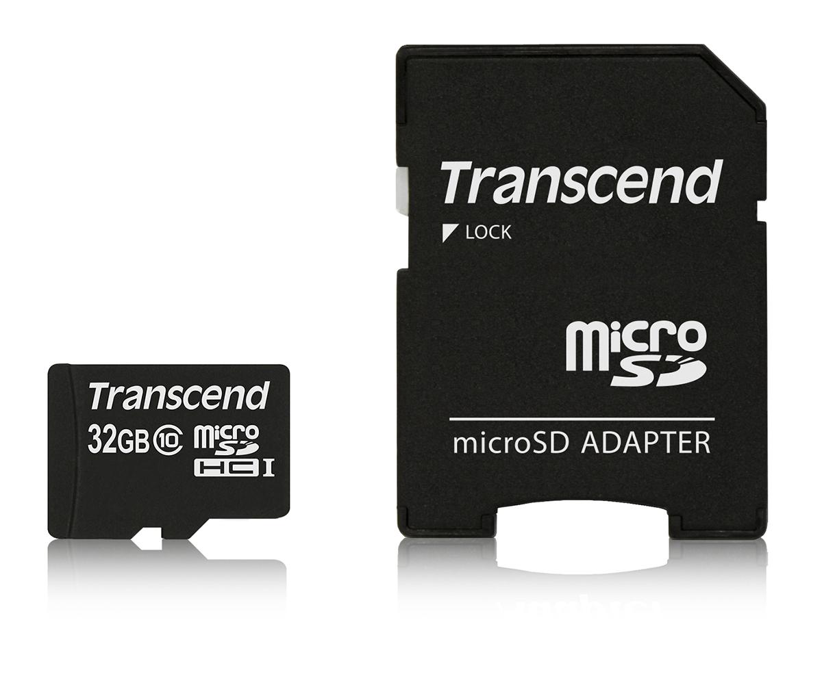 Produktfoto 1 von Transcend MicroSD Micro SD Karte 32 GB Class 10