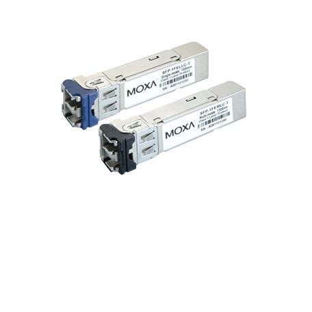 Produktfoto 1 von MOXA Transceiver, LC, Single Mode 100Mbit/s 80km, 100Mbit/s