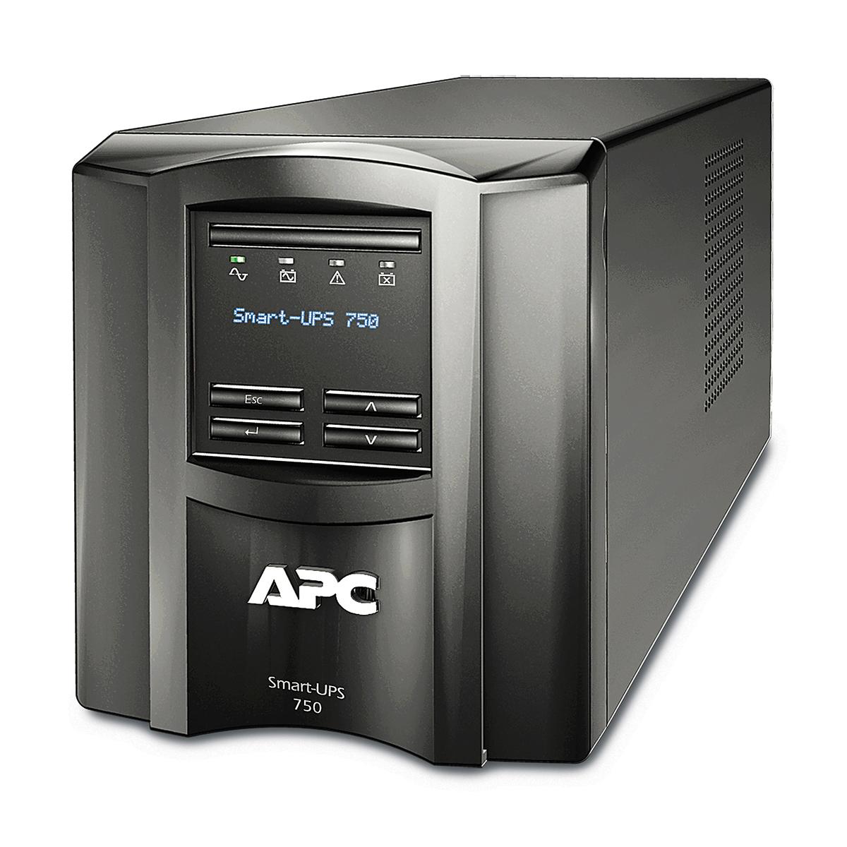 Produktfoto 1 von APC Smart-UPS SMT (2) IEC Jumpers (Battery Backup), (6) IEC 320 C13 (Battery Backup)-Kanal Stand-Alone USV