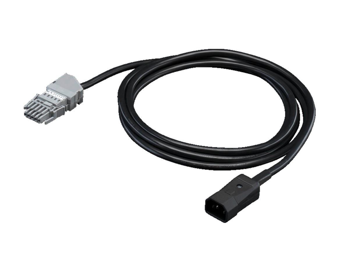 Rittal Netzkabel, A IEC C14, B Wago X-Com, 10 A, 3m Schwarz