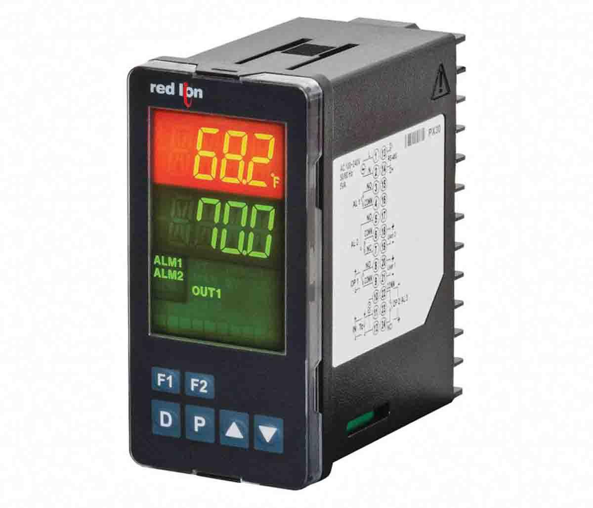 Red Lion PXU PID Temperaturregler Tafelmontage, 2 x Logik/SSR, Relais Ausgang/ Analog Eingang, 100 240 V ac, 48 x 95.8mm