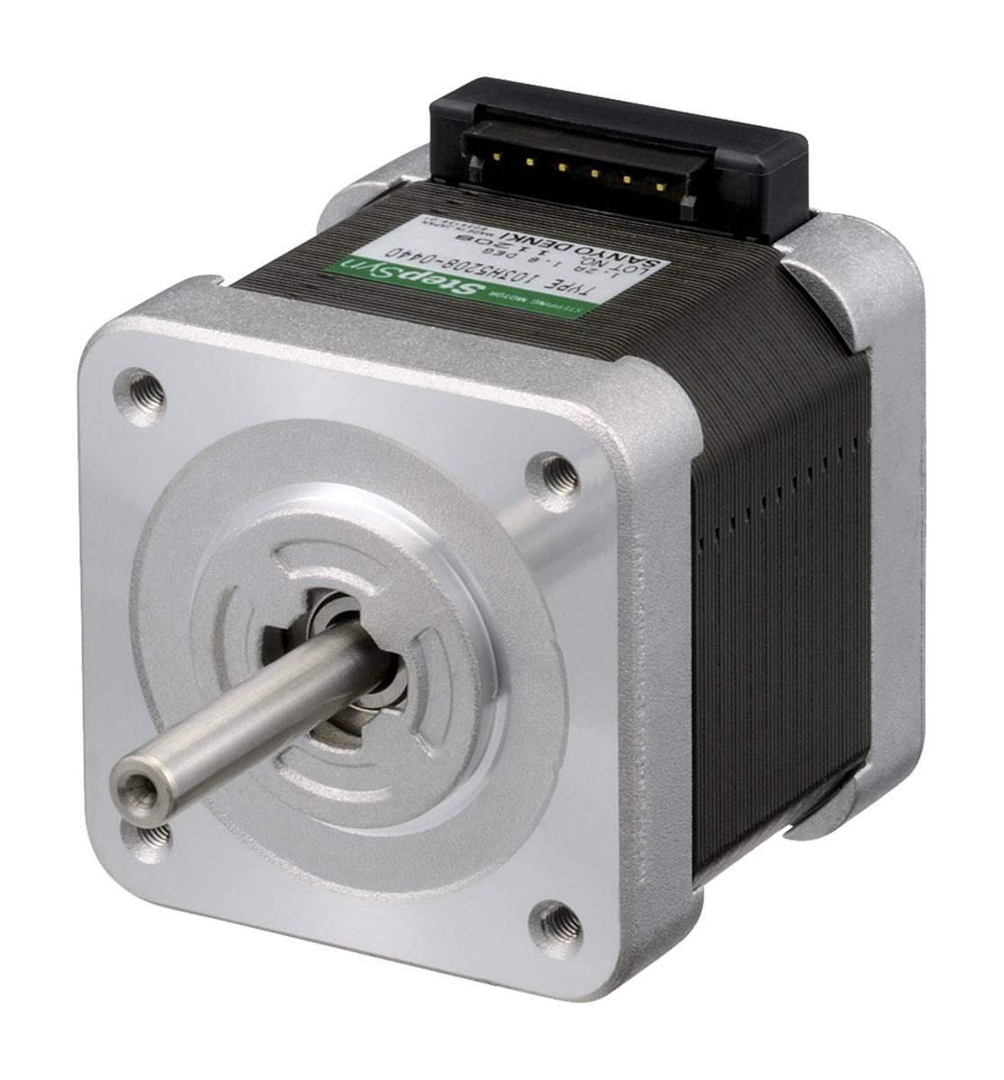 Sanyo Denki 103H5 Hybrid, Doppelwelle 1.8° Schrittmotor 24 V / 1,2 A 0.20Nm 6-adrig, 42 x 42mm Wellen-Ø 5mm