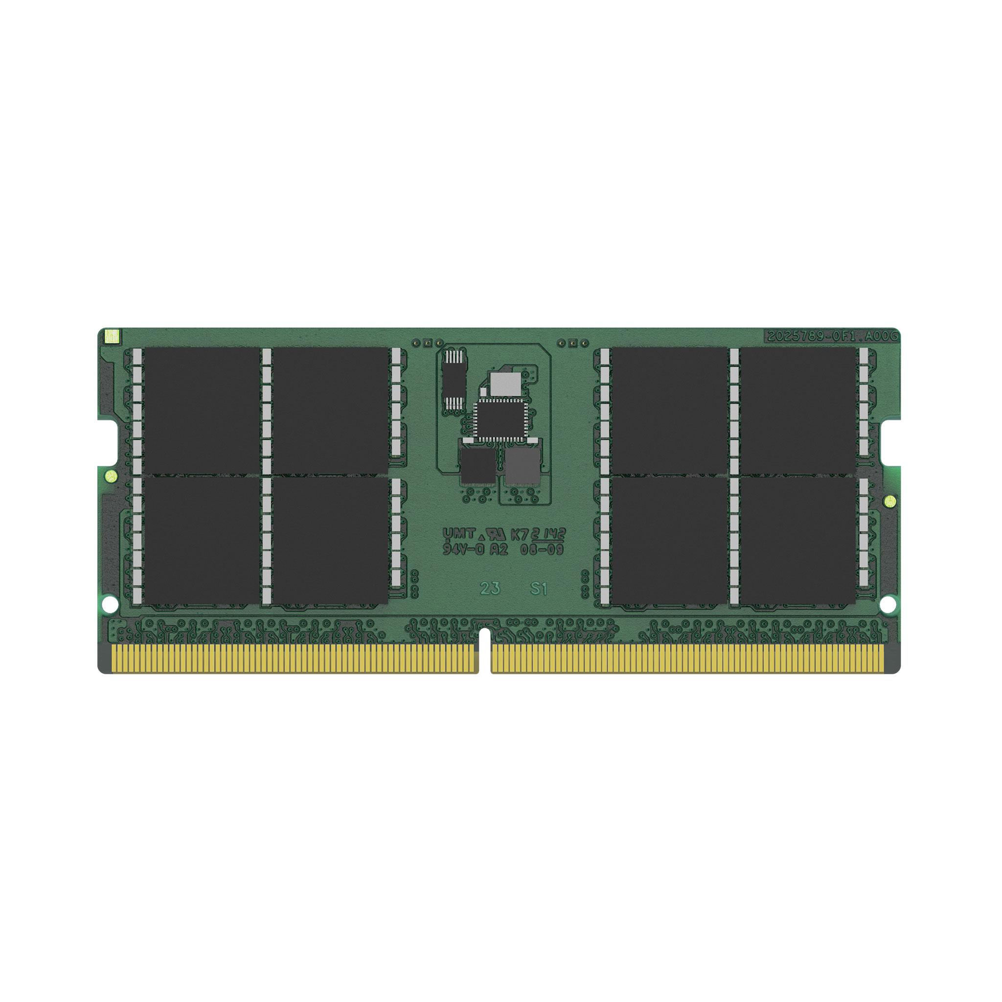 Produktfoto 1 von Kingston Arbeitsspeicher für Laptop, 32 GB, 4800MHz DDR5, Nein SODIMM