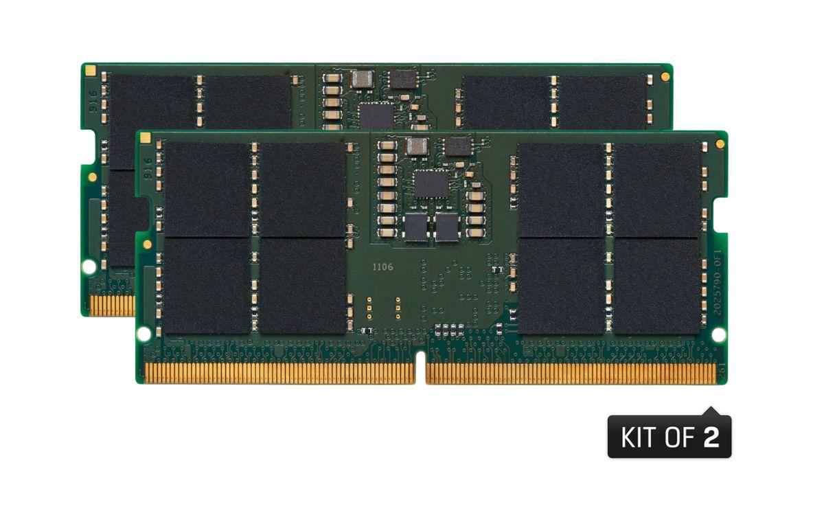 Produktfoto 1 von Kingston Arbeitsspeicher für Laptop, 32 GB, 4800MHz DDR5, Nein SODIMM