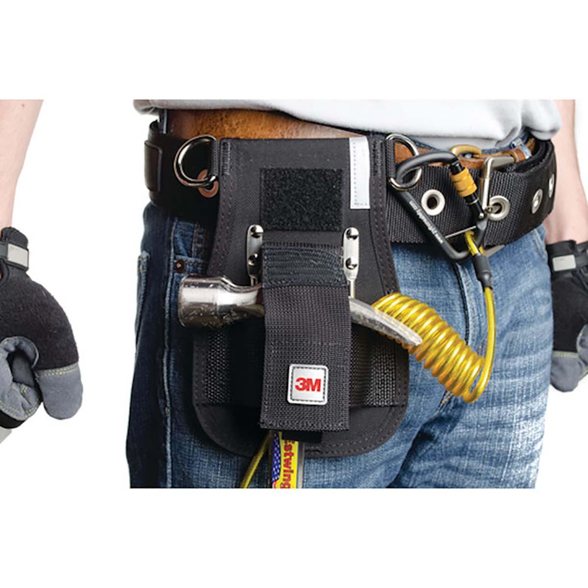 Produktfoto 1 von 3M Schwarz Hammerholster, Typ Hammer-Holster, für Gürtel, mit Hook2Quick-Ring, Spiral-Halteband mit Ringende