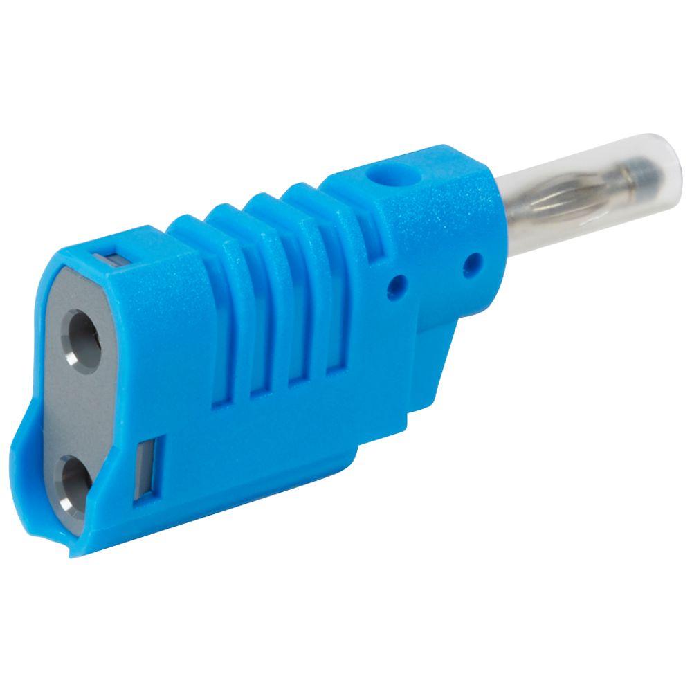 Produktfoto 1 von Legrand 4 mm Bananenstecker Blau, 33 → 70V / 16A, Schraubanschluss