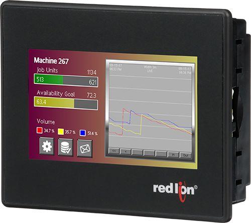 Produktfoto 1 von Red Lion CR3000 HMI-Anzeige und Tastenfeld, 4,3 Zoll TFT TFT