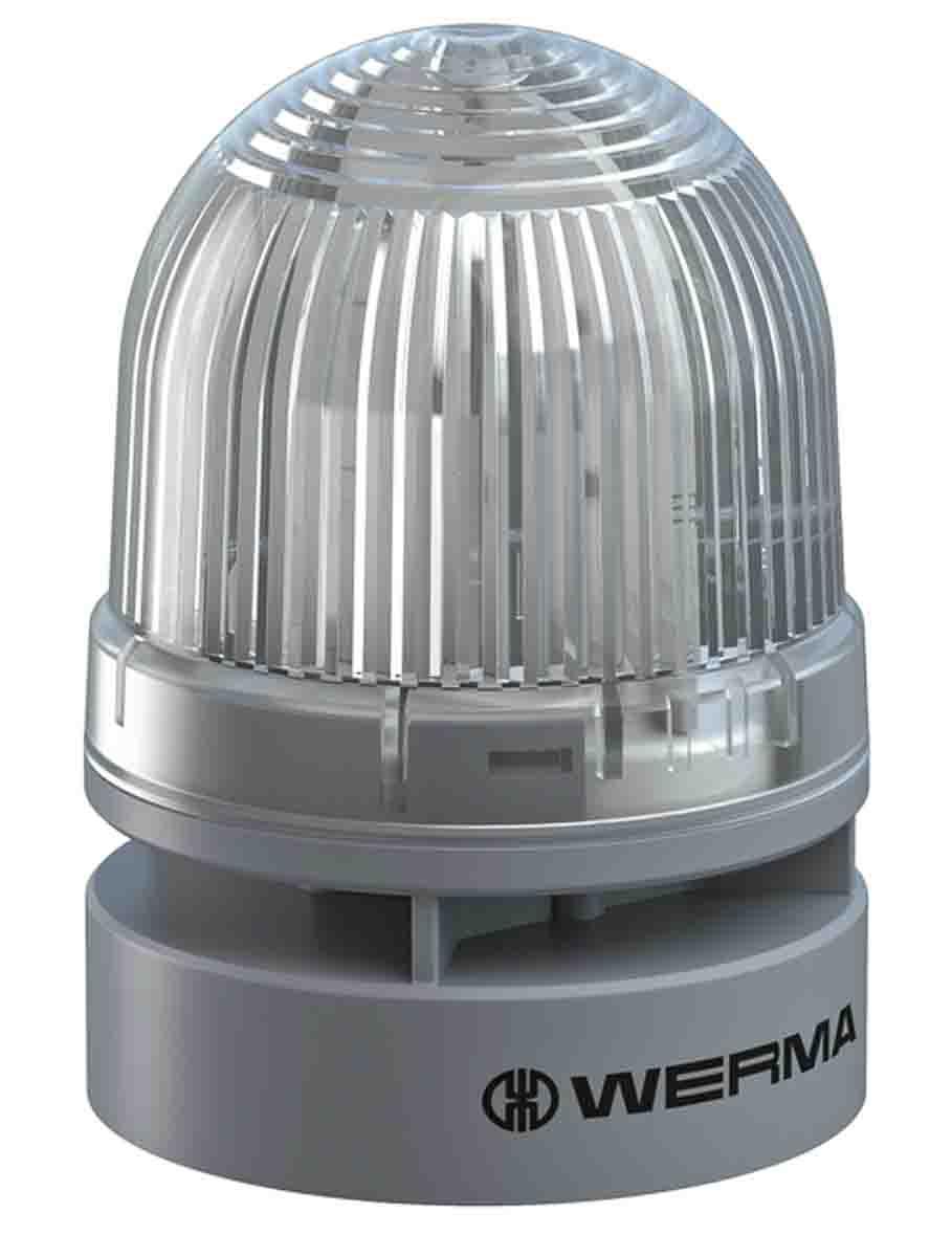 Werma EvoSIGNAL Mini LED Alarm-Leuchtmelder Weiß / 95dB, 115 → 230 V ac