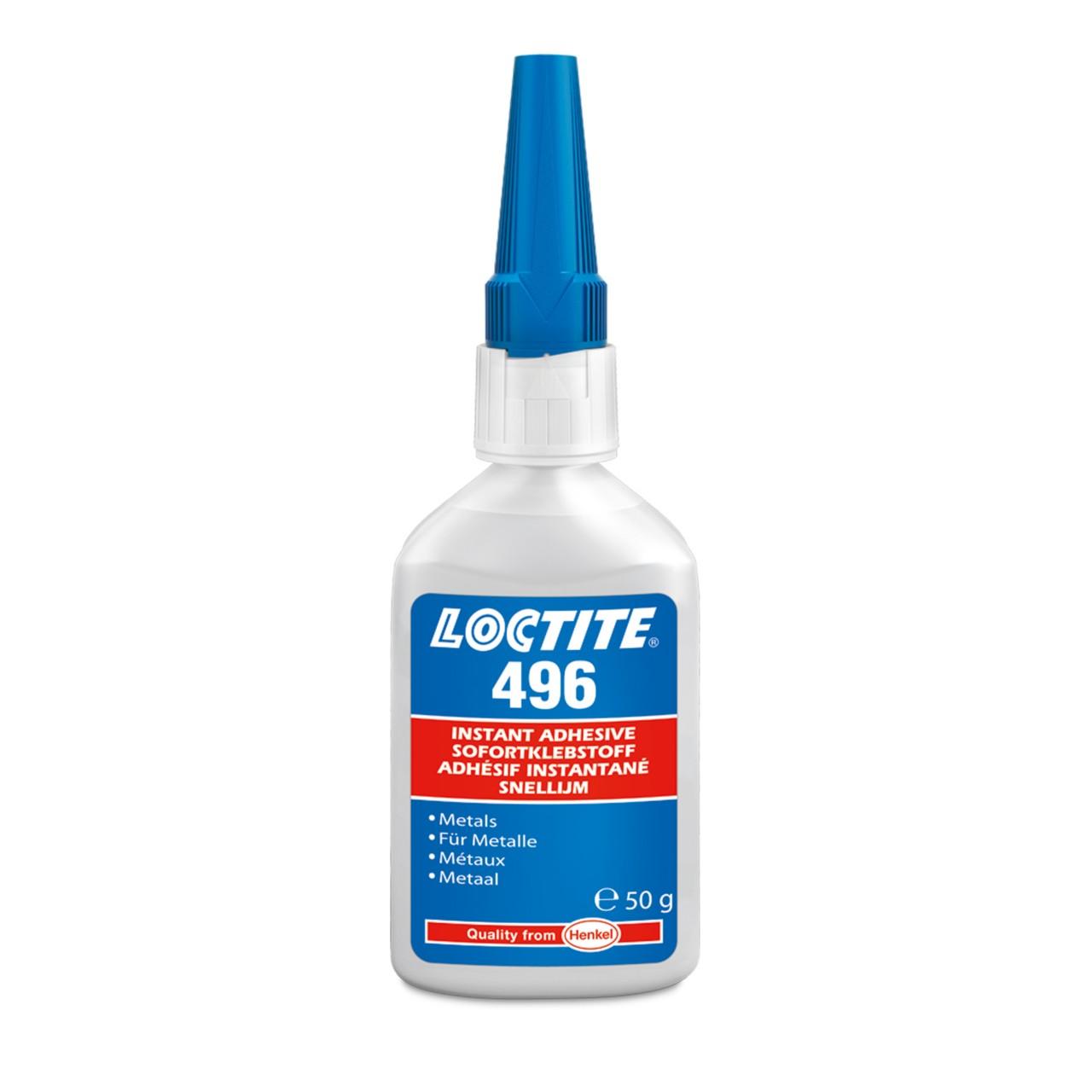 Produktfoto 1 von Loctite 496 Methylcyanacrylat Acrylklebstoff transparent, für Metall