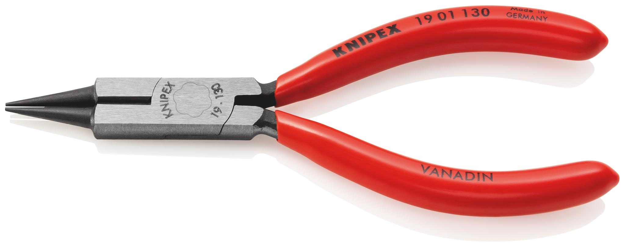 Produktfoto 1 von Knipex 19 01 130 Rundzangen / Backen 32mm , gebogen Schneidkraft → 2,2 und 1,6 mm 130 mm