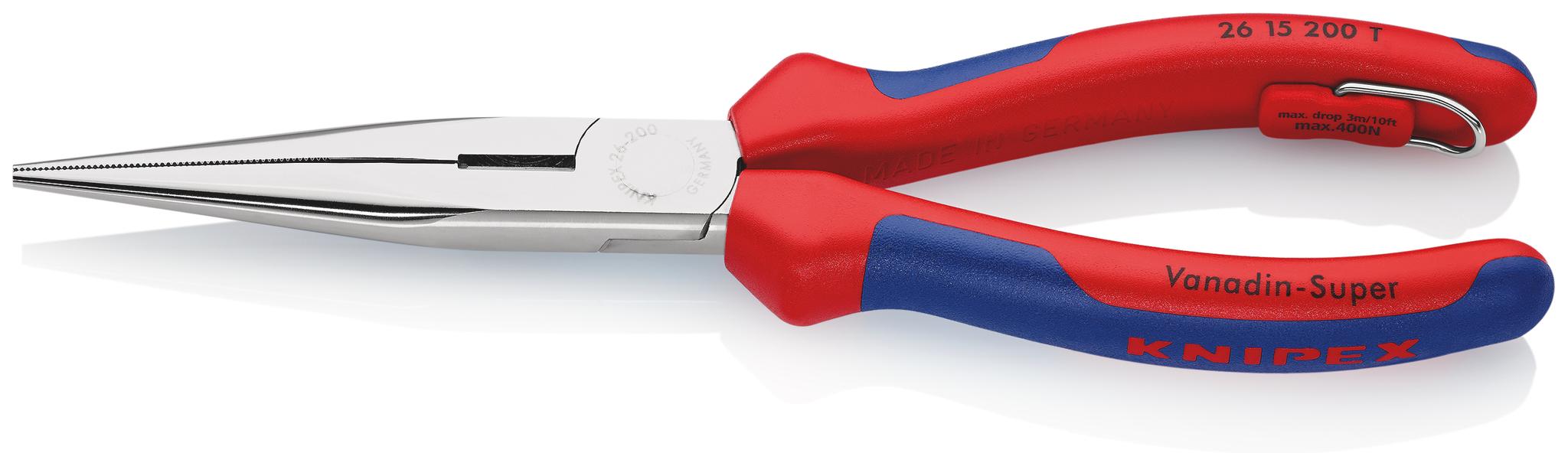 Produktfoto 1 von Knipex Spitzzange / Backen 73mm , gebogen Schneidkraft → 3,2 mm 200 mm