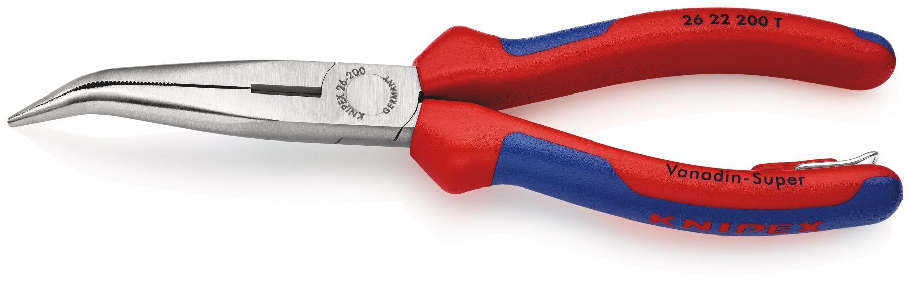 Produktfoto 1 von Knipex Spitzzange / Backen 73mm , gebogen Schneidkraft → 3,2 mm 200 mm