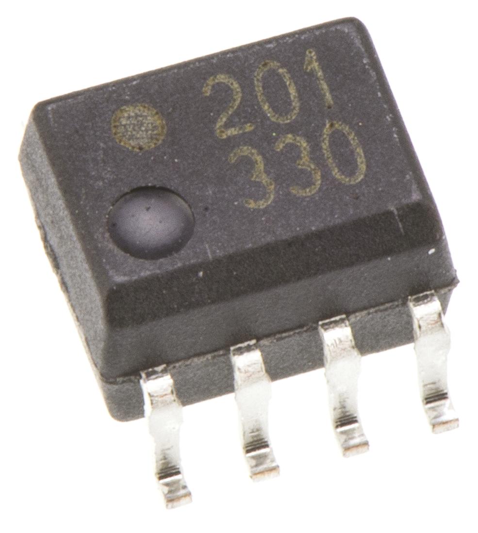 Produktfoto 1 von Broadcom SMD Optokoppler DC-In / Logikgatter-Out, 8-Pin SOIC, Isolation 3,75 kV eff