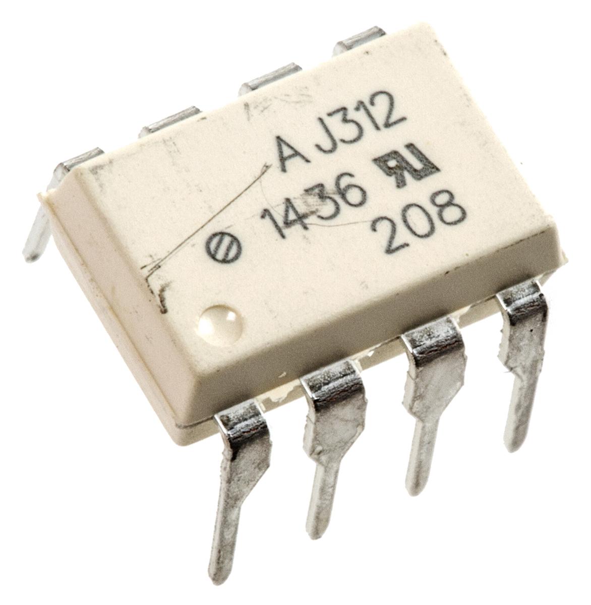 Produktfoto 1 von Broadcom THT Optokoppler DC-In / Transistor-Out, 8-Pin DIP, Isolation 3,75 kV eff