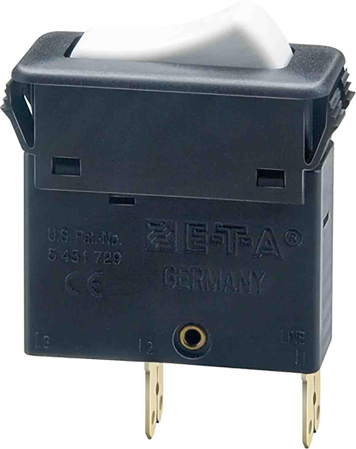 Produktfoto 1 von ETA 3130 Thermischer Überlastschalter / Thermischer Geräteschutzschalter, 1-polig, 5A, 240V 34 x 14.5 x 35mm, Thermisch