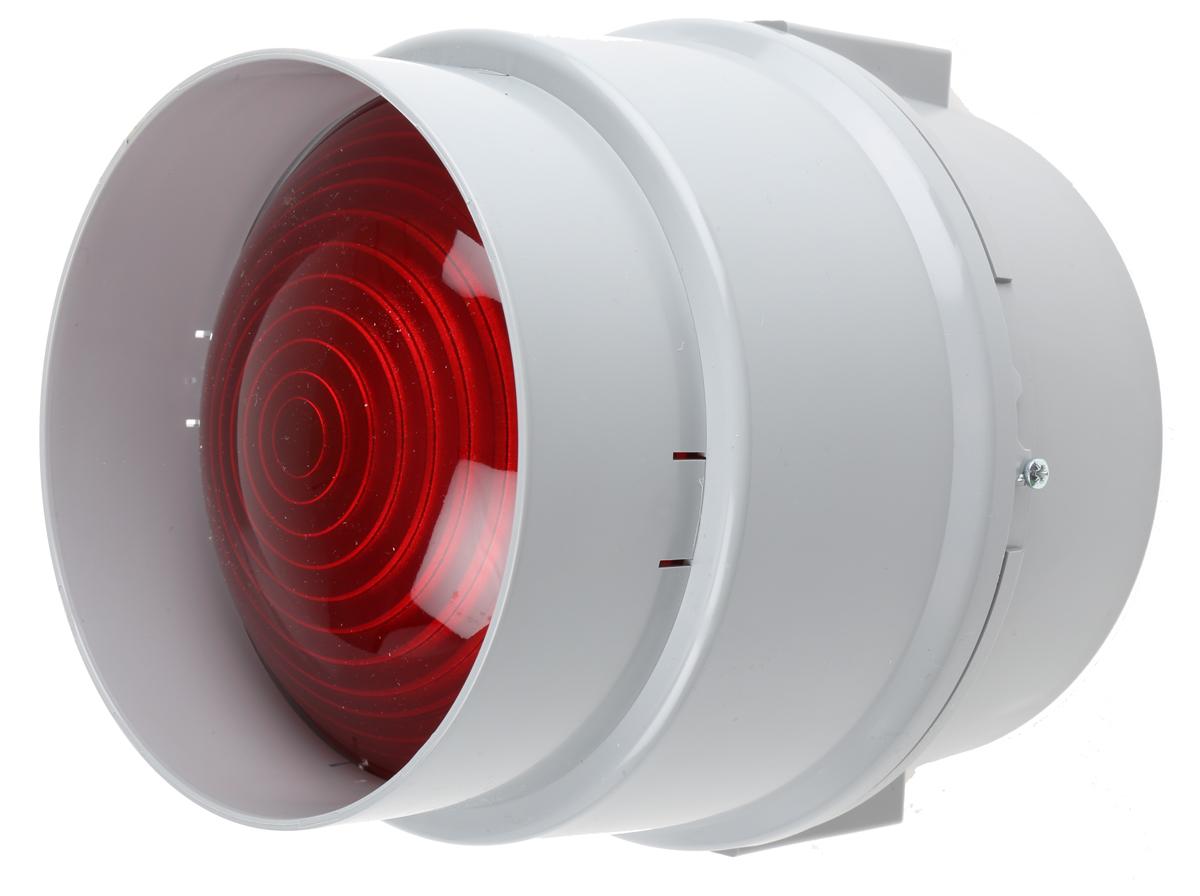 Produktfoto 1 von Werma BWM 890, Glühlampe Dauer Signalleuchte Rot, 12 → 230 V ac/dc, Ø 150mm x 154mm