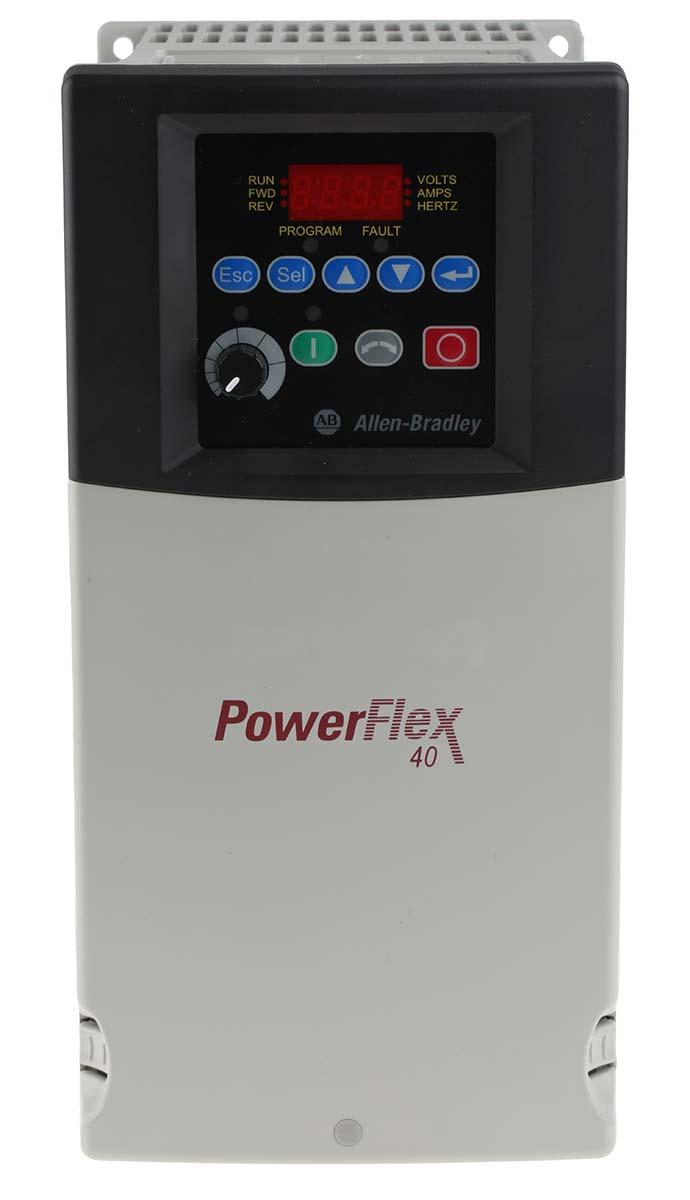 Allen Bradley PowerFlex 40, 3-Phasen Frequenzumrichter 5,5 kW, 400 V ac / 12 A 400Hz für Wechselstrommotoren