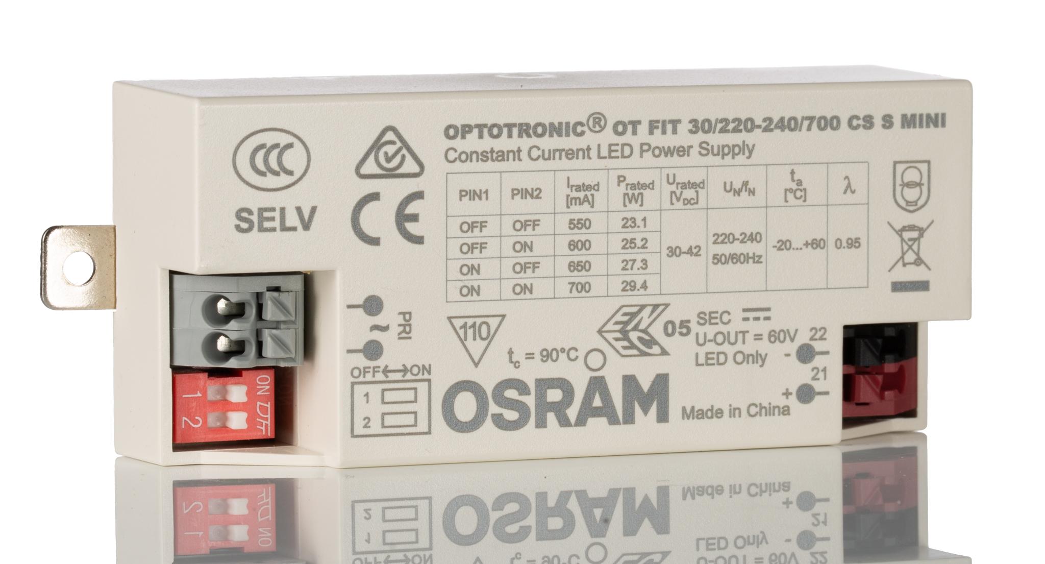 Produktfoto 1 von Osram LED-Treiber 220 → 240 V LED-Treiber, Ausgang 42V / 700mA Konstantstrom