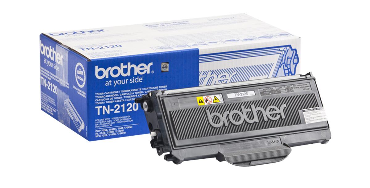 Produktfoto 1 von Brother TN2120 Toner Schwarz für Brother Drucker, 2600 Seitenertrag (ca.)