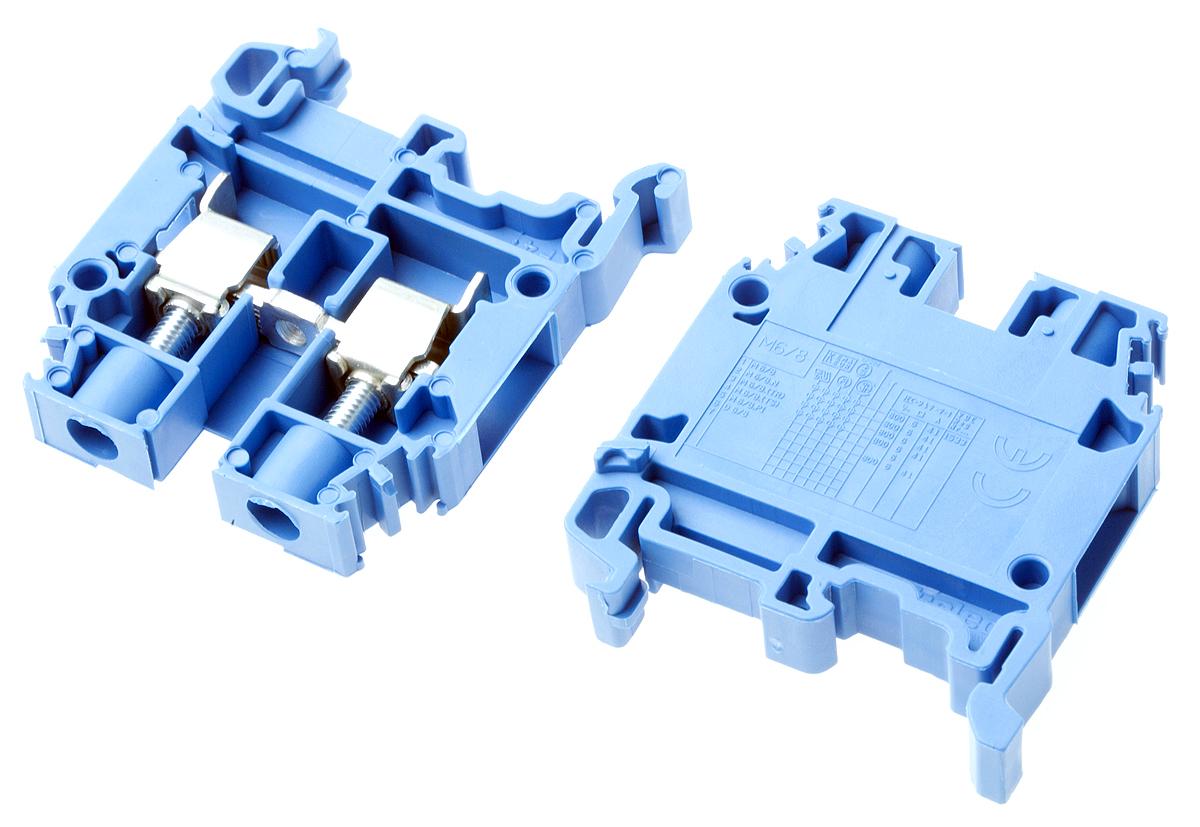 Produktfoto 1 von Entrelec SNA Reihenklemmenblock Einfach Blau, 6mm², 1 kV ac / 41A