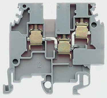 Produktfoto 1 von Entrelec SNA Reihenklemmenblock Einfach Blau, 4mm², 800 V ac / 32A, Schraubanschluss