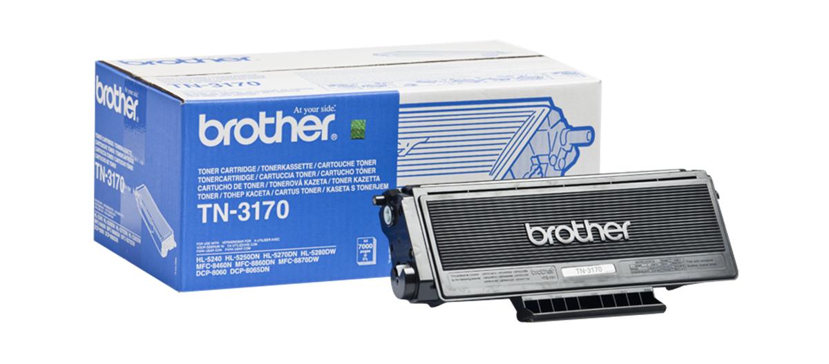 Produktfoto 1 von Brother TN3170 Toner Schwarz für Brother Drucker, 7000 Seitenertrag (ca.)